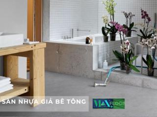 Sàn nhựa giả bê tông 3mm (Keo ngoài)