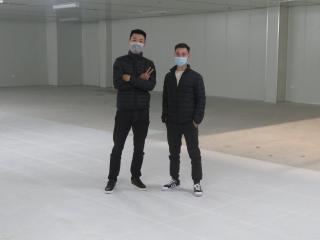 Thi công 2000m2 sàn vinyl kháng khuẩn tại KCN Yên Phong, Bắc Ninh